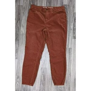 (3/$35) Mossimo Supply Co Size 8 High Waist Skinny Rustic Red Corduroy Pants